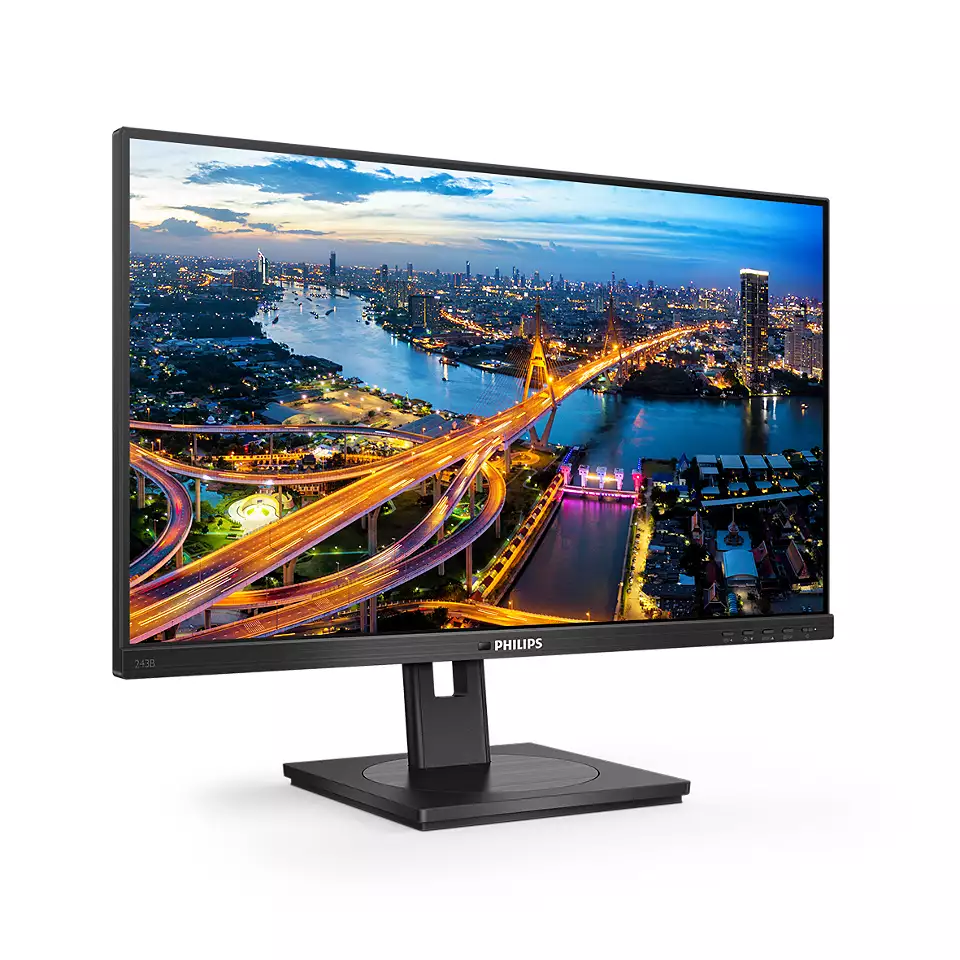 Монитор Philips 243B1, 1920x1080, 75 Гц, IPS, черный