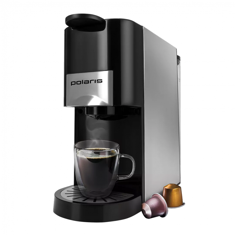 Кофеварка Polaris PCM 2020, нержавеющая сталь
