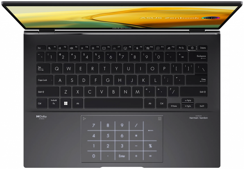 Ноутбук ASUS Zenbook 14 UM3402YA-KP298W 2560x1600, AMD Ryzen 5 5625U 2.3 ГГц, RAM 8 ГБ, LPDDR4X, SSD 512 ГБ, AMD Radeon Graphics, Windows 11 Home, 90NB0W95-M00JY0, jade black