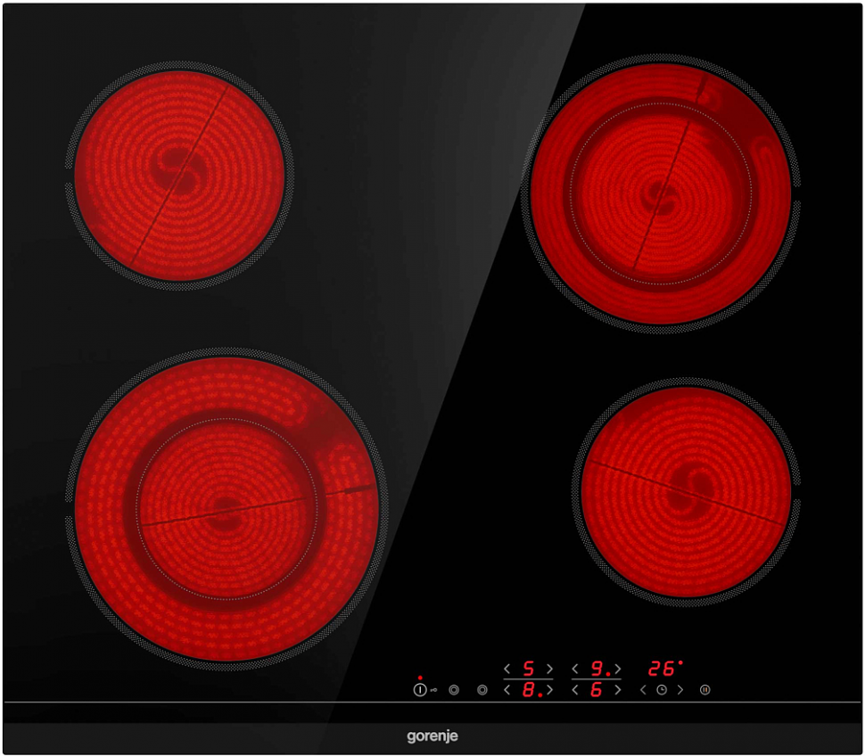 Электрическая варочная панель Gorenje ECT 646 BCSC, черный