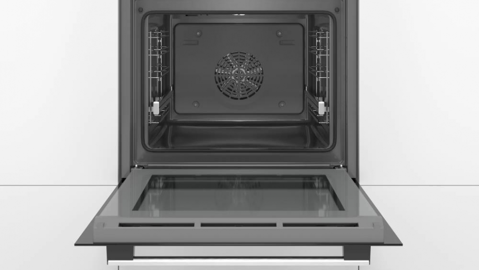 Электрический духовой шкаф Bosch HBG537NS0R, серебристый