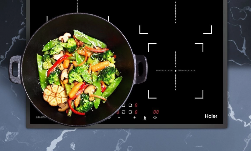 Индукционная варочная панель Haier HHY-Y64NFB, черный