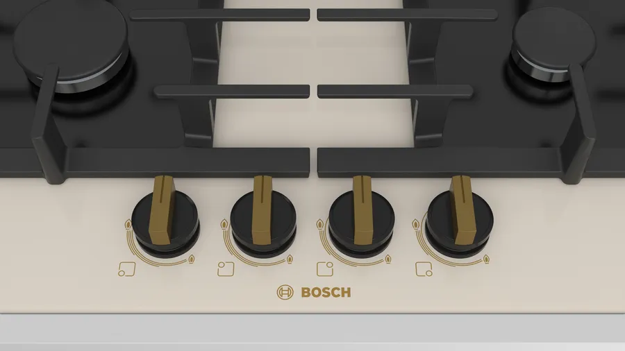 Газовая варочная панель Bosch PPP6B1B90R, бежевый