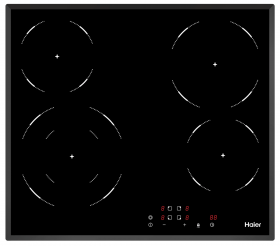 Варочная поверхность Haier HHY-C64DVB, черная