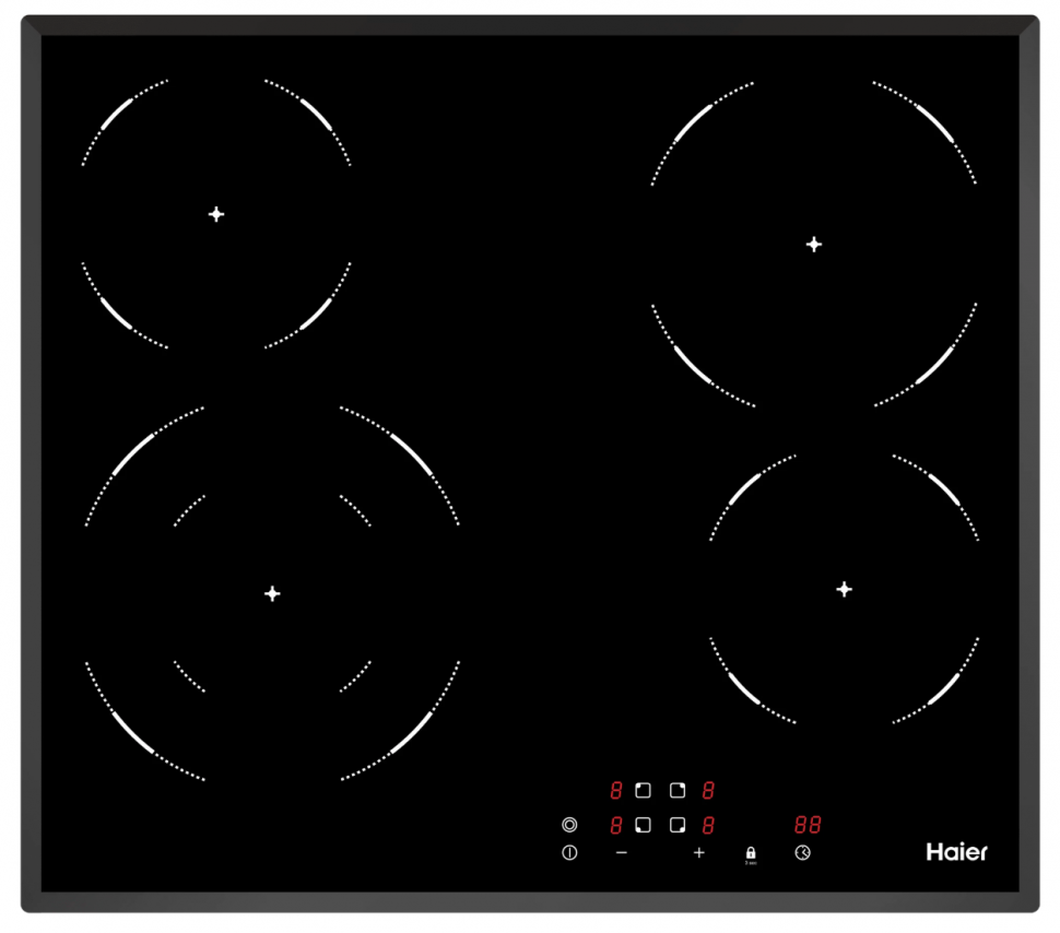 Варочная поверхность Haier HHY-C64DVB, черная