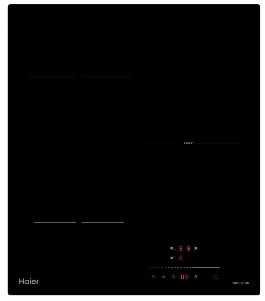 Индукционная варочная панель Haier HHK-Y53TTB, черный