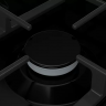 Газовая варочная панель Bosch PGP6B6O93R, цвет панели черный, цвет рамки черный