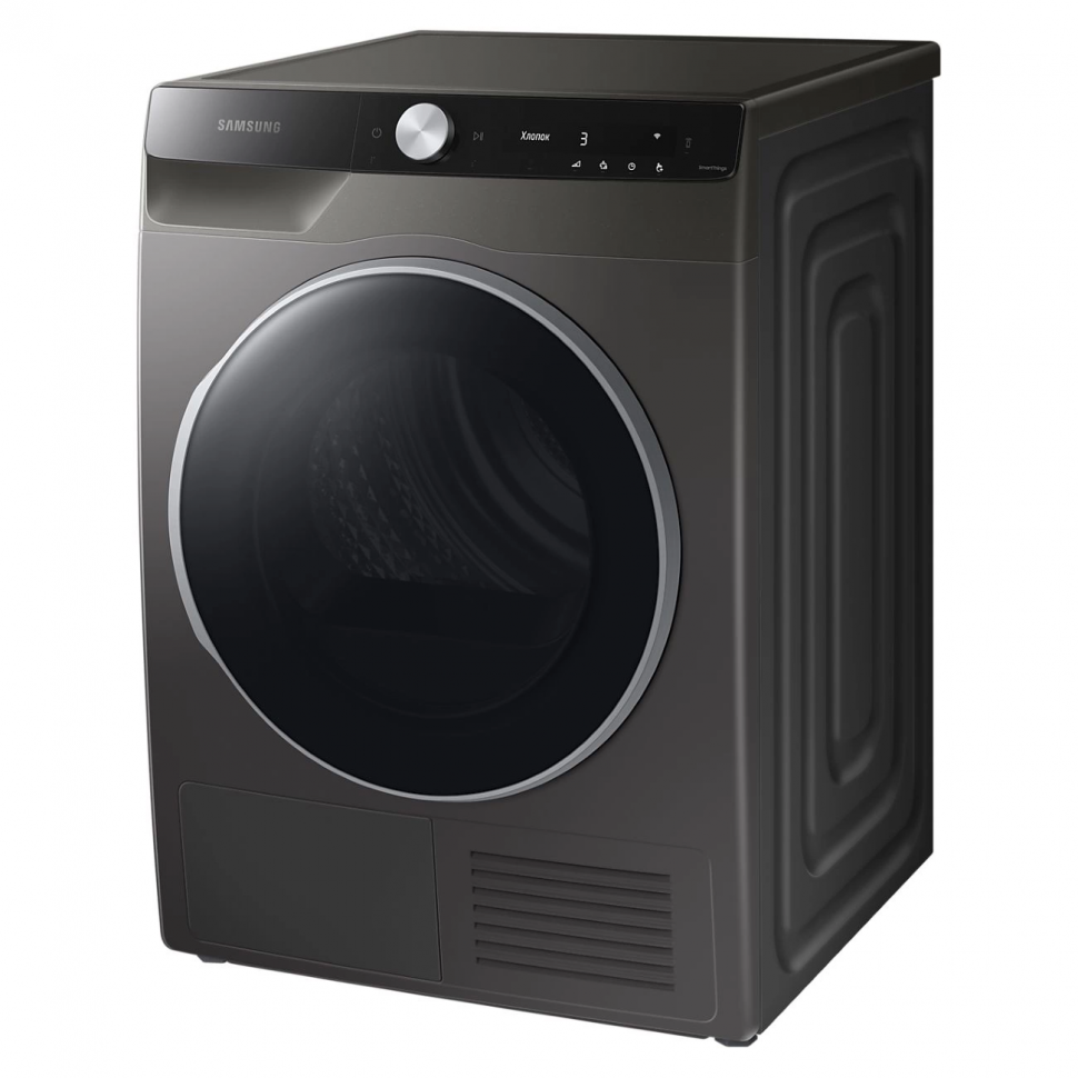 Сушильная машина Samsung DV90T8240SX, серый/черный