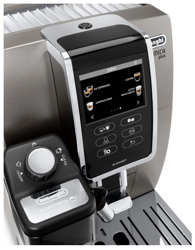 Кофемашина De'Longhi Dinamica ECAM 370.95 T, титан