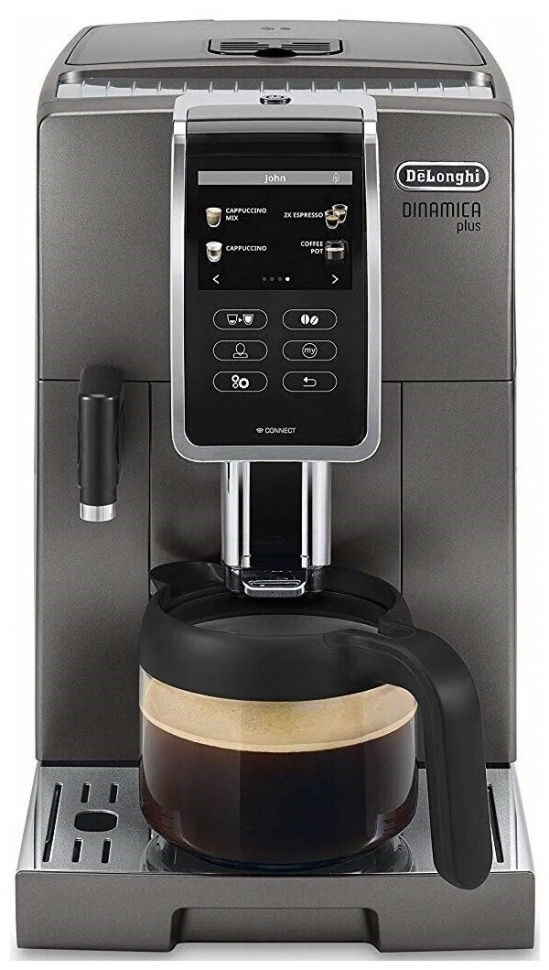 Кофемашина De'Longhi Dinamica ECAM 370.95 T, титан