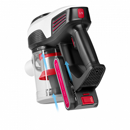 Пылесос REDMOND RV-UR370, красный/белый