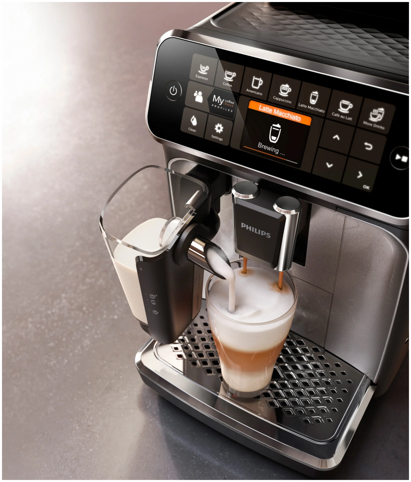 Кофемашина Philips EP4341/50 LatteGo, черный