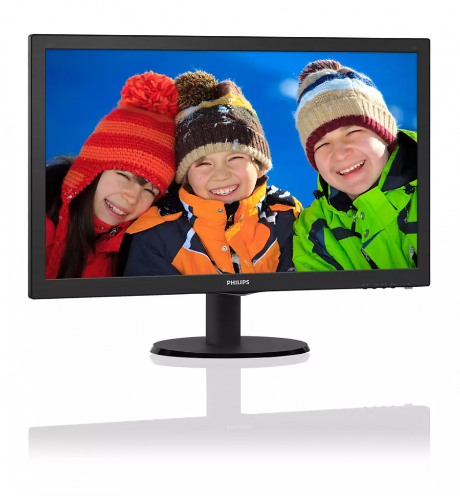 Монитор Philips 243V5QHABA, 1920x1080, 75 Гц, MVA, черный