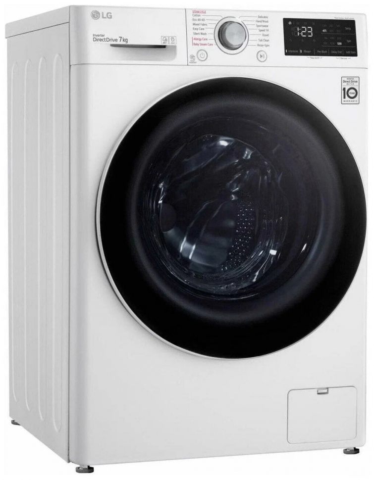 Стиральная машина LG F2WV3S7S0E, белый/черный